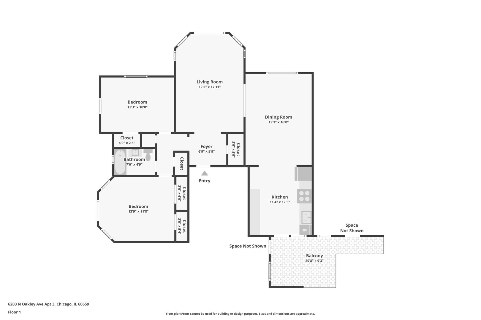 6203 N Oakley Street Unit: 3