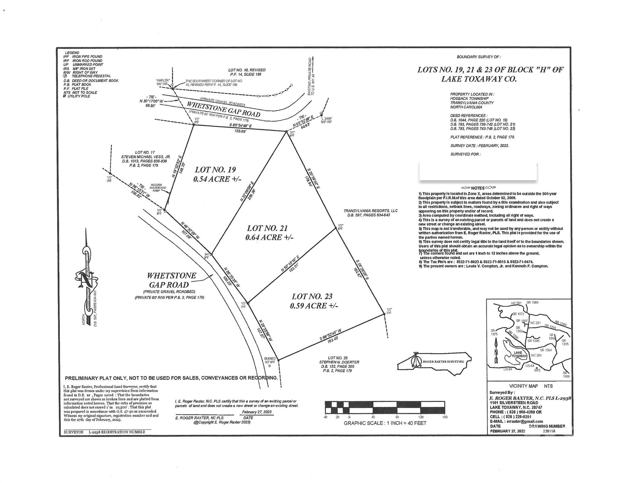 19 21 23 Whetstone Gap Road Unit: 19, 21, 23