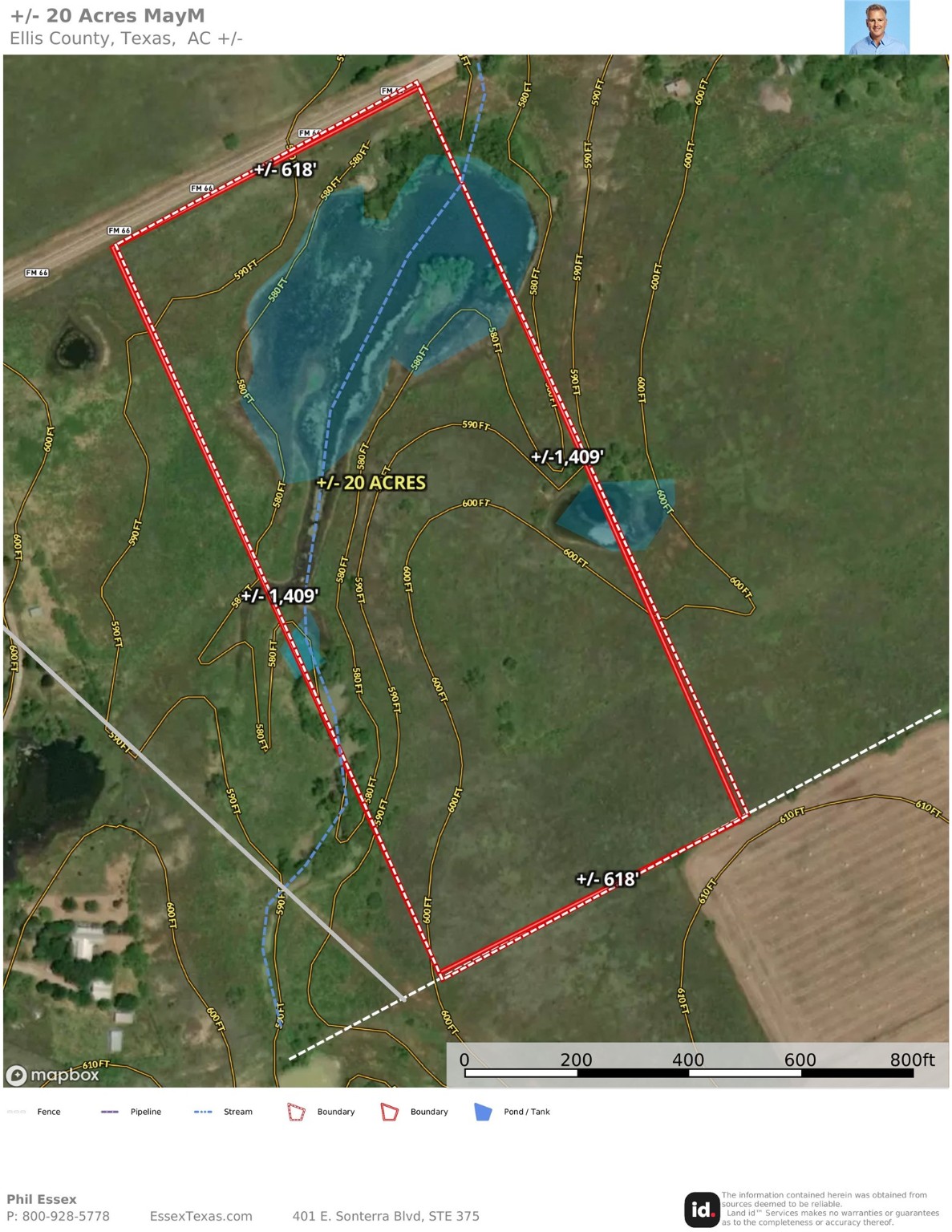 20 Acres FM-66 Highway
