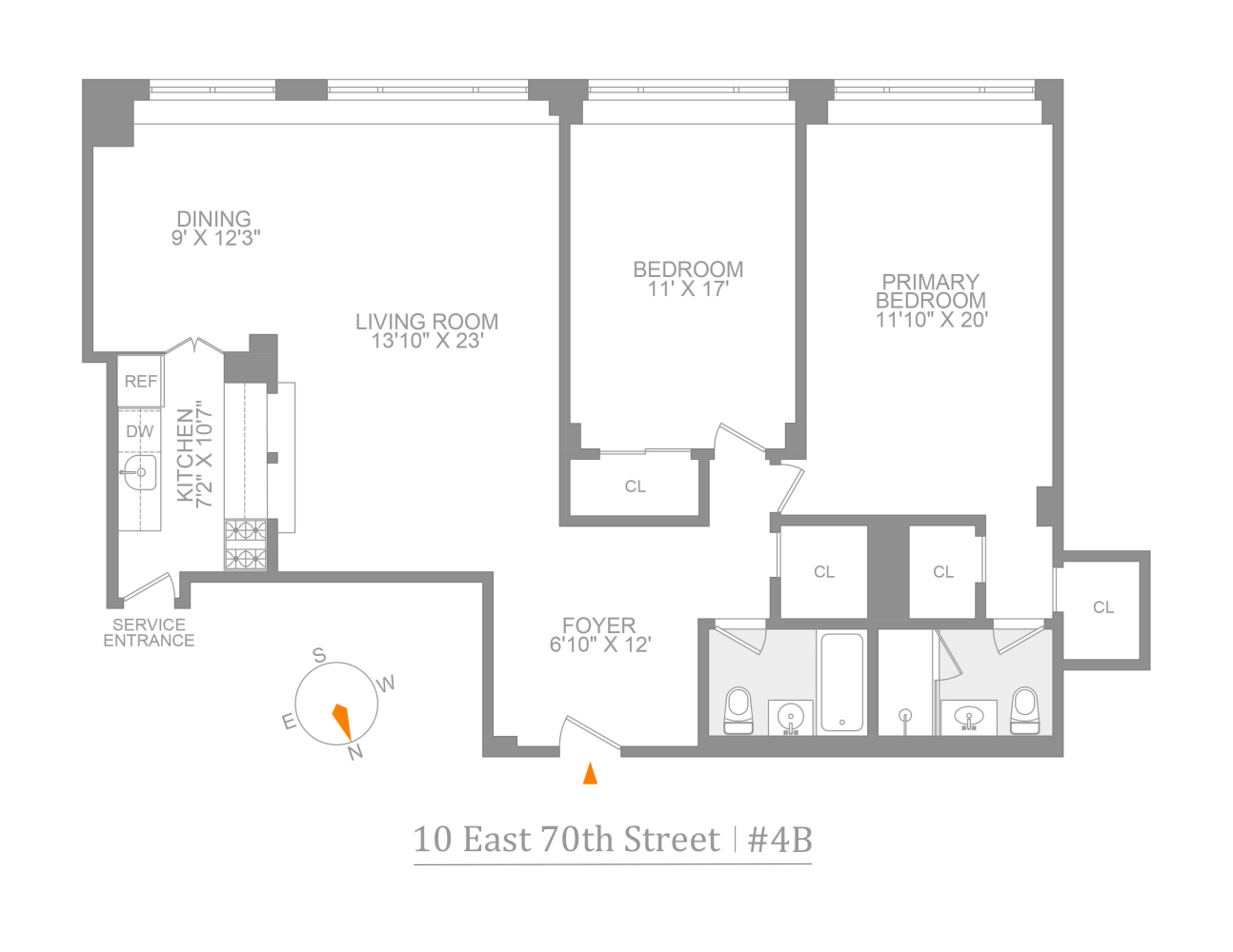 10 E 70TH Street 4B