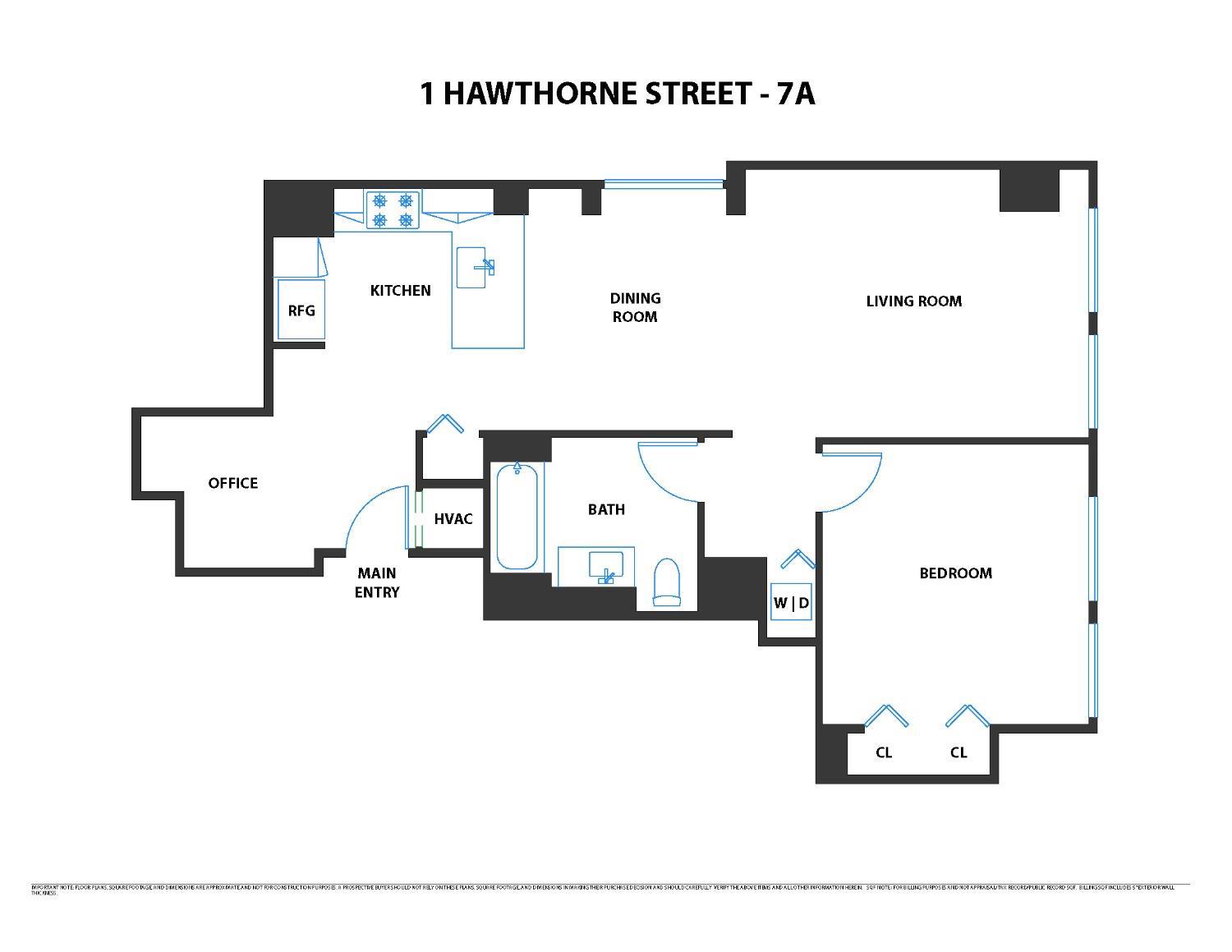 1 Hawthorne Street Unit: 7A