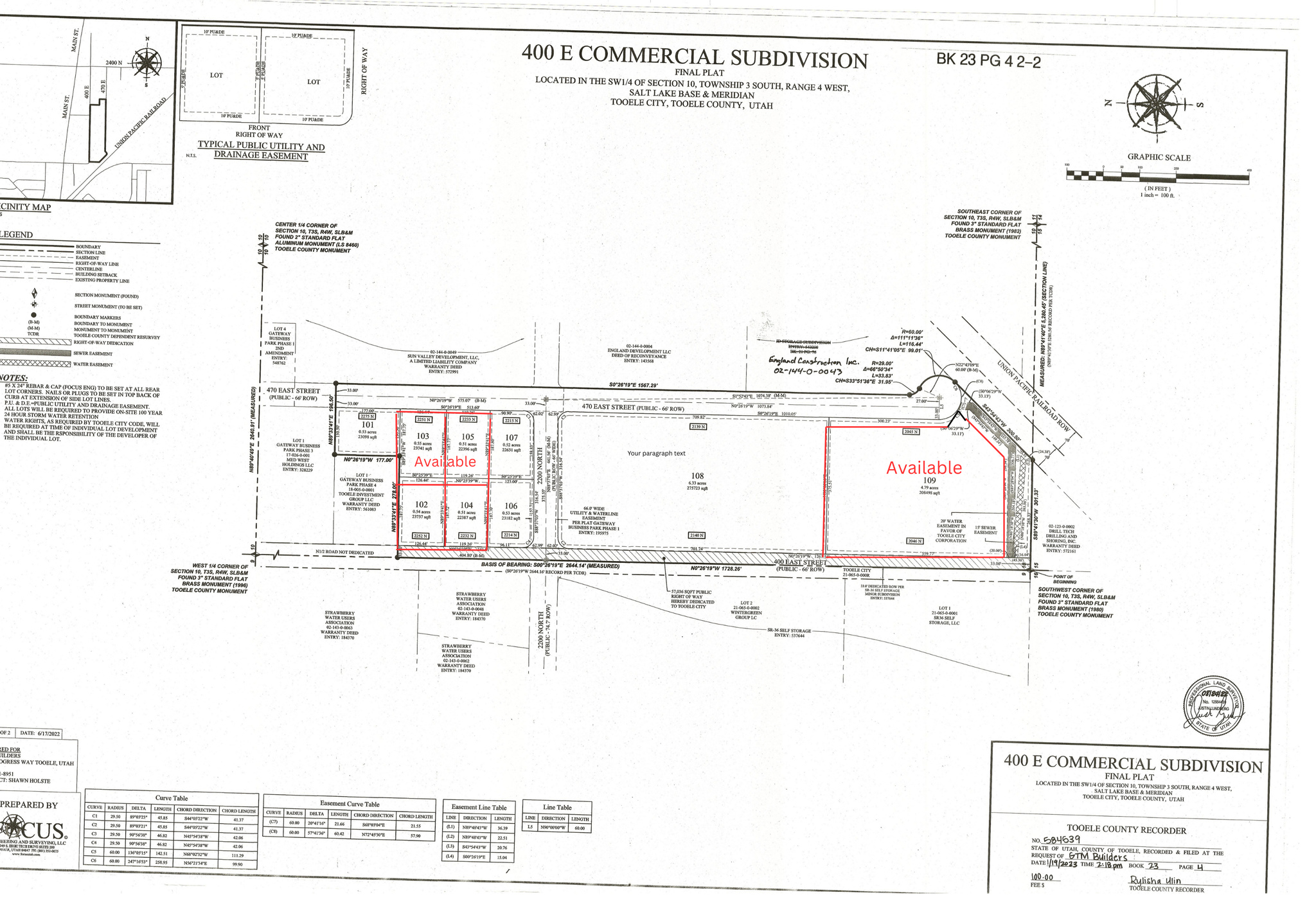 2046 N 400 E Unit: 109