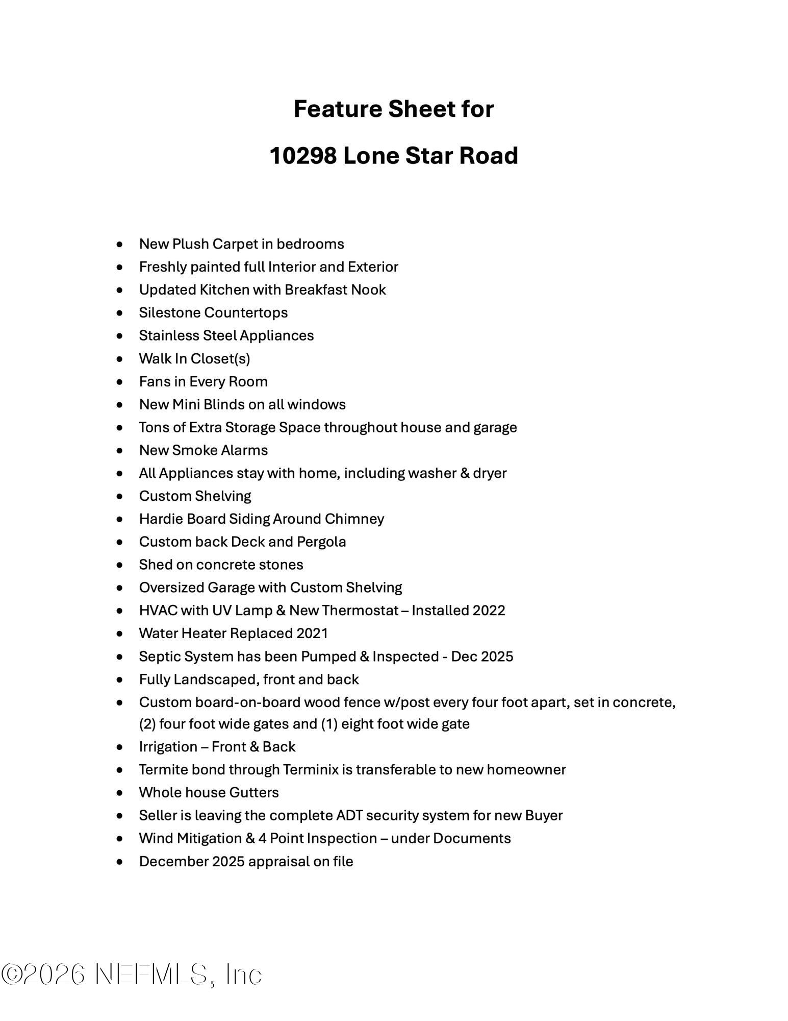 10298 LONE STAR Road