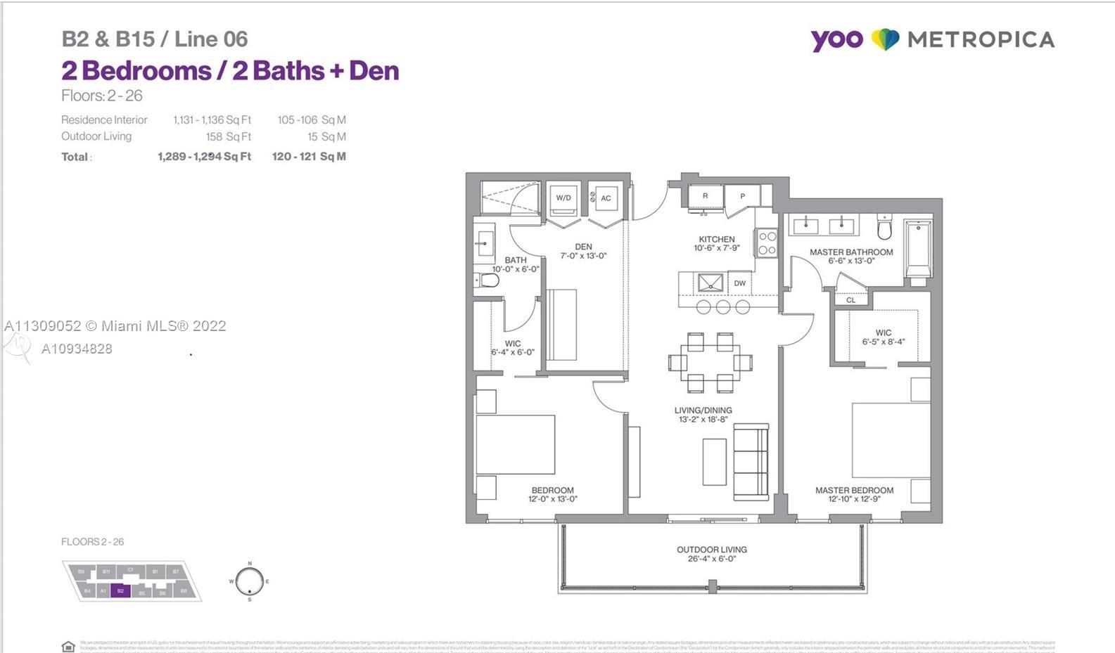 2000 Metropica Way Unit: 2606