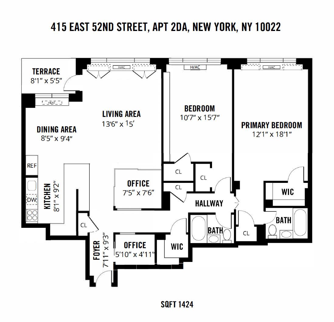 415 E 52nd Street 2DA