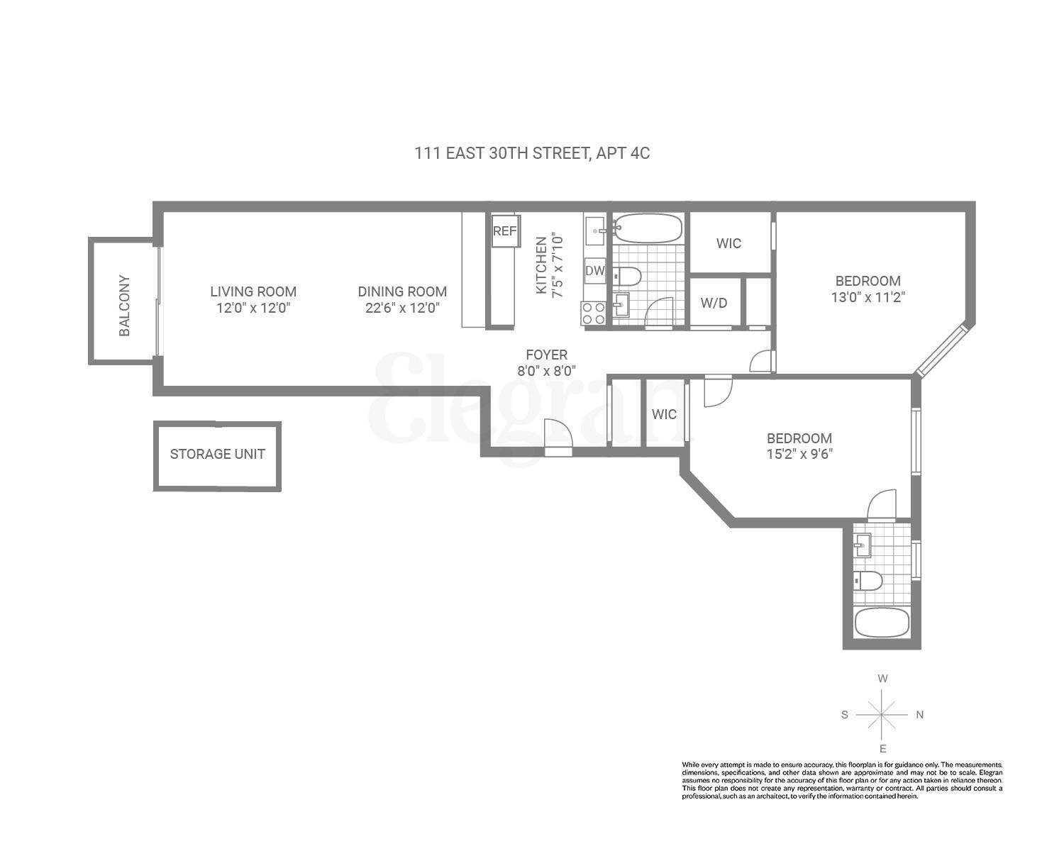 111 East 30th Street Unit: 4C