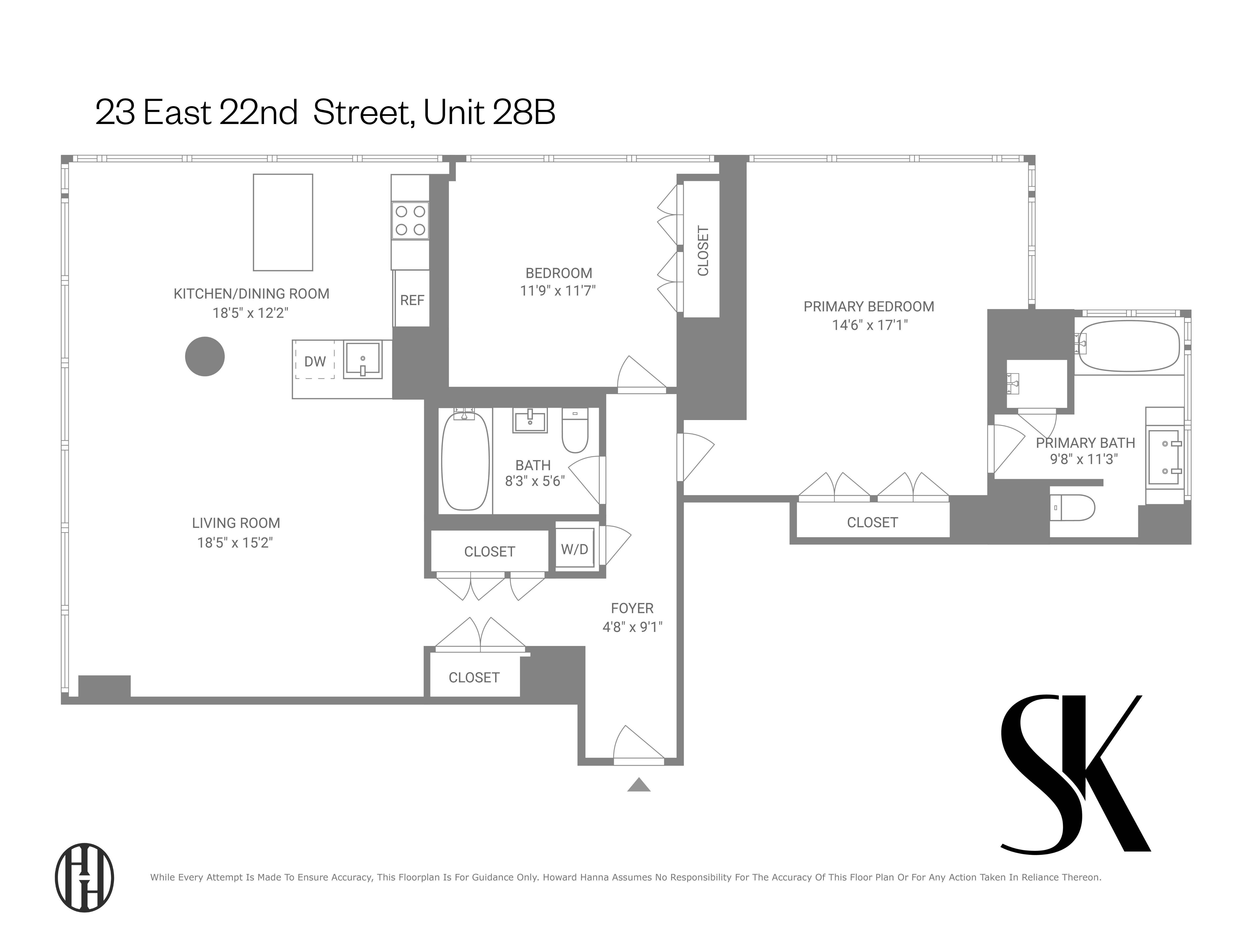 23 East 22nd Street Unit: 28B