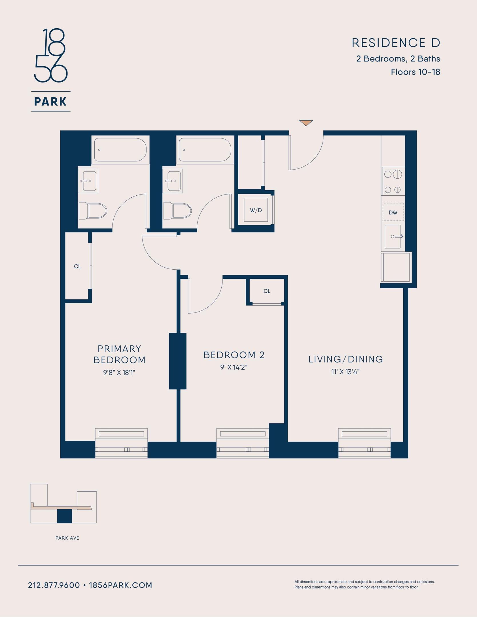 1856 PARK Avenue 15D