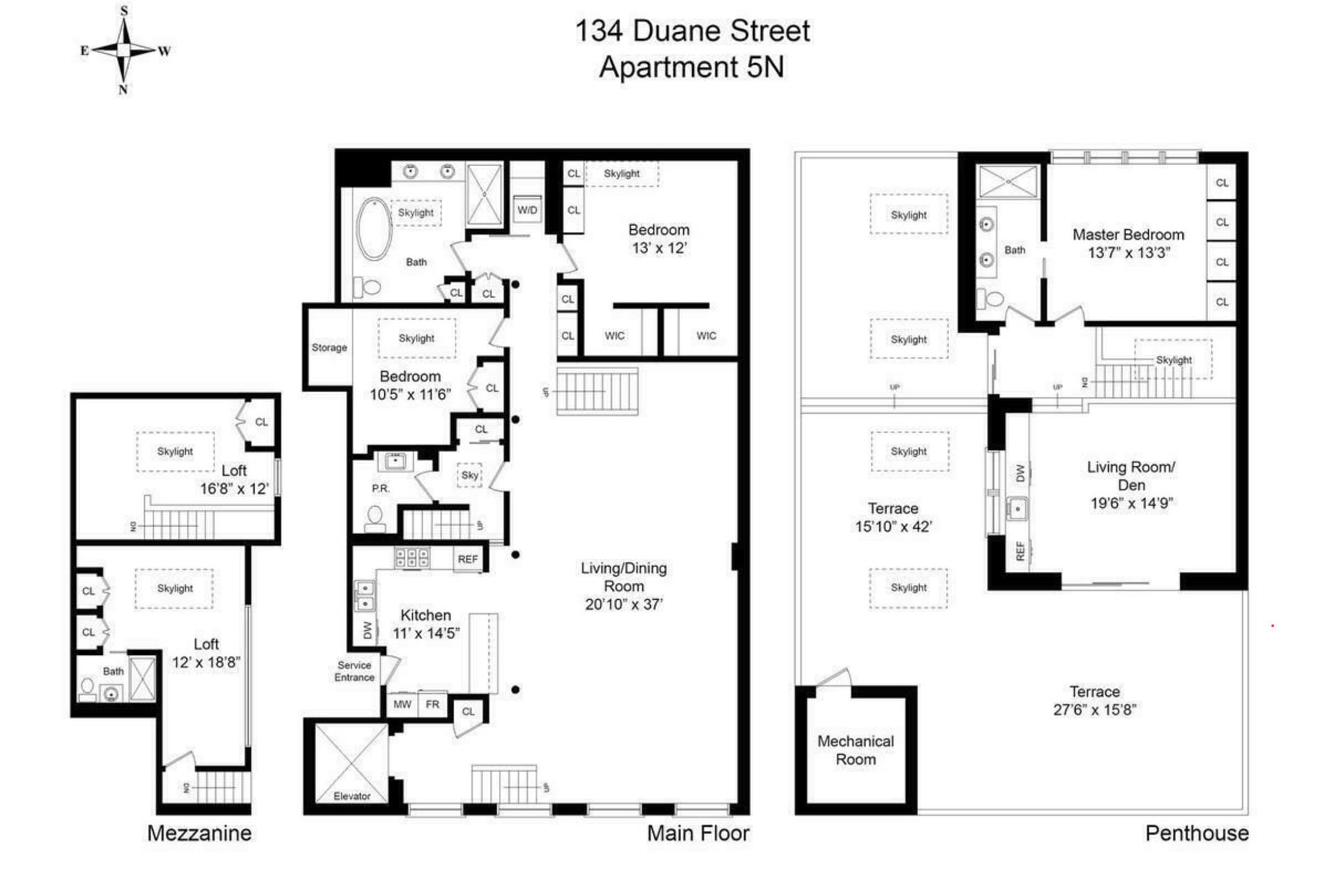 134 DUANE Street 5N