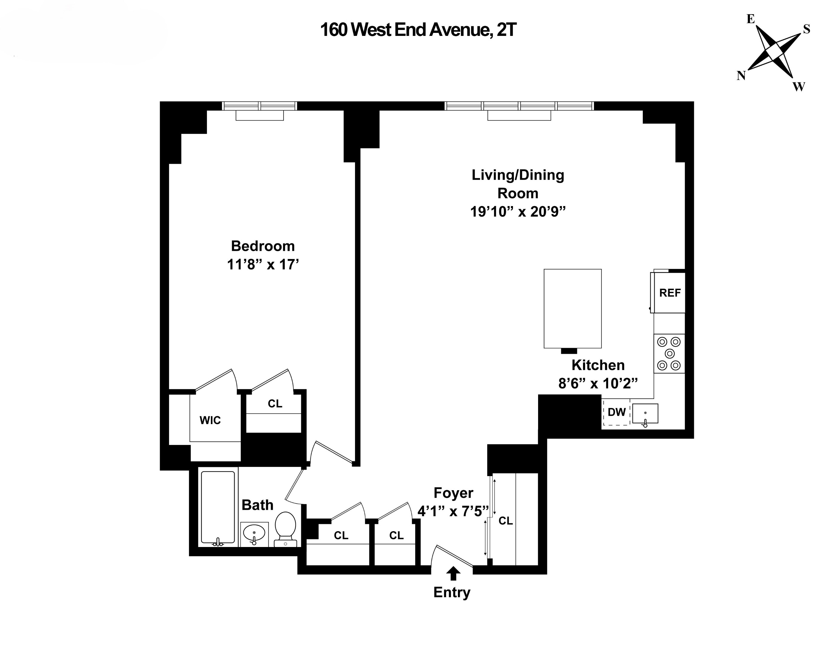 160 W End Avenue 2T