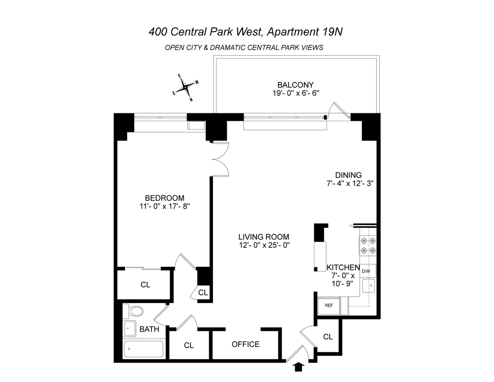 400 CENTRAL Park W 19N