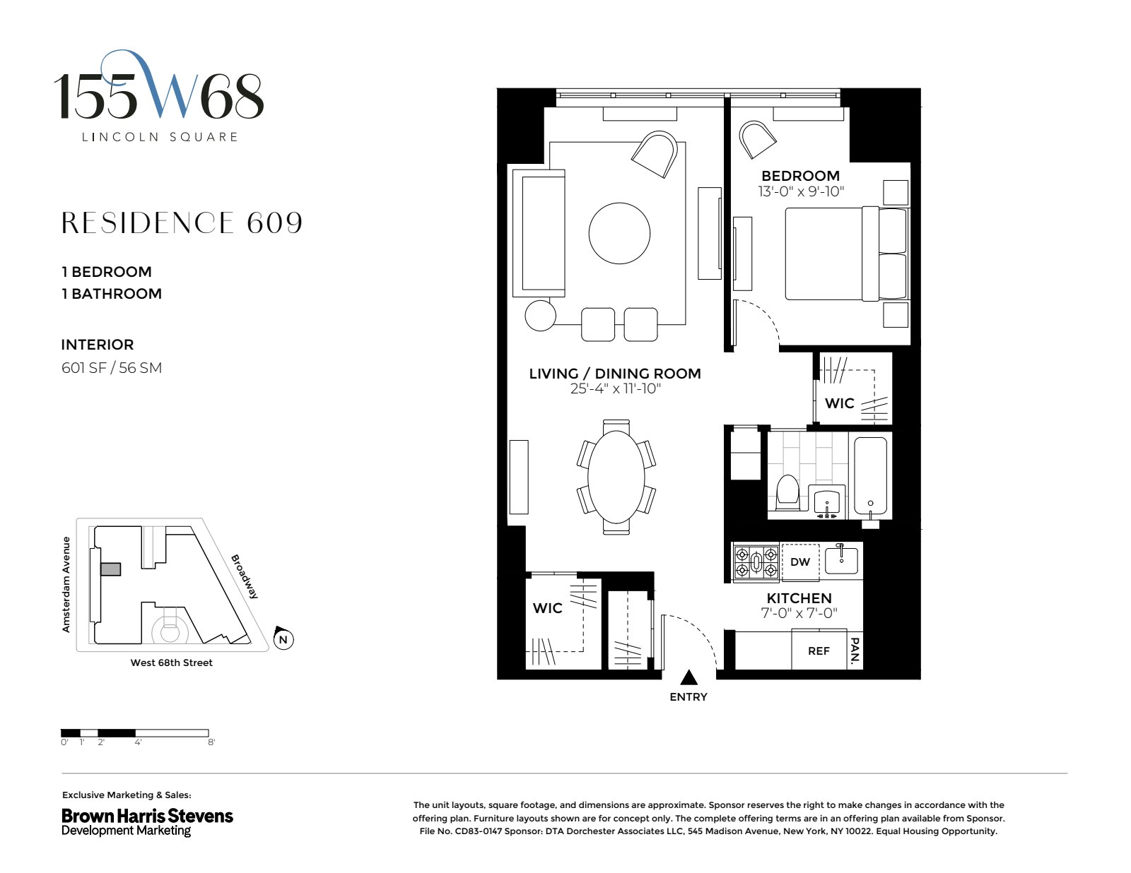 155 W 68TH Street 609