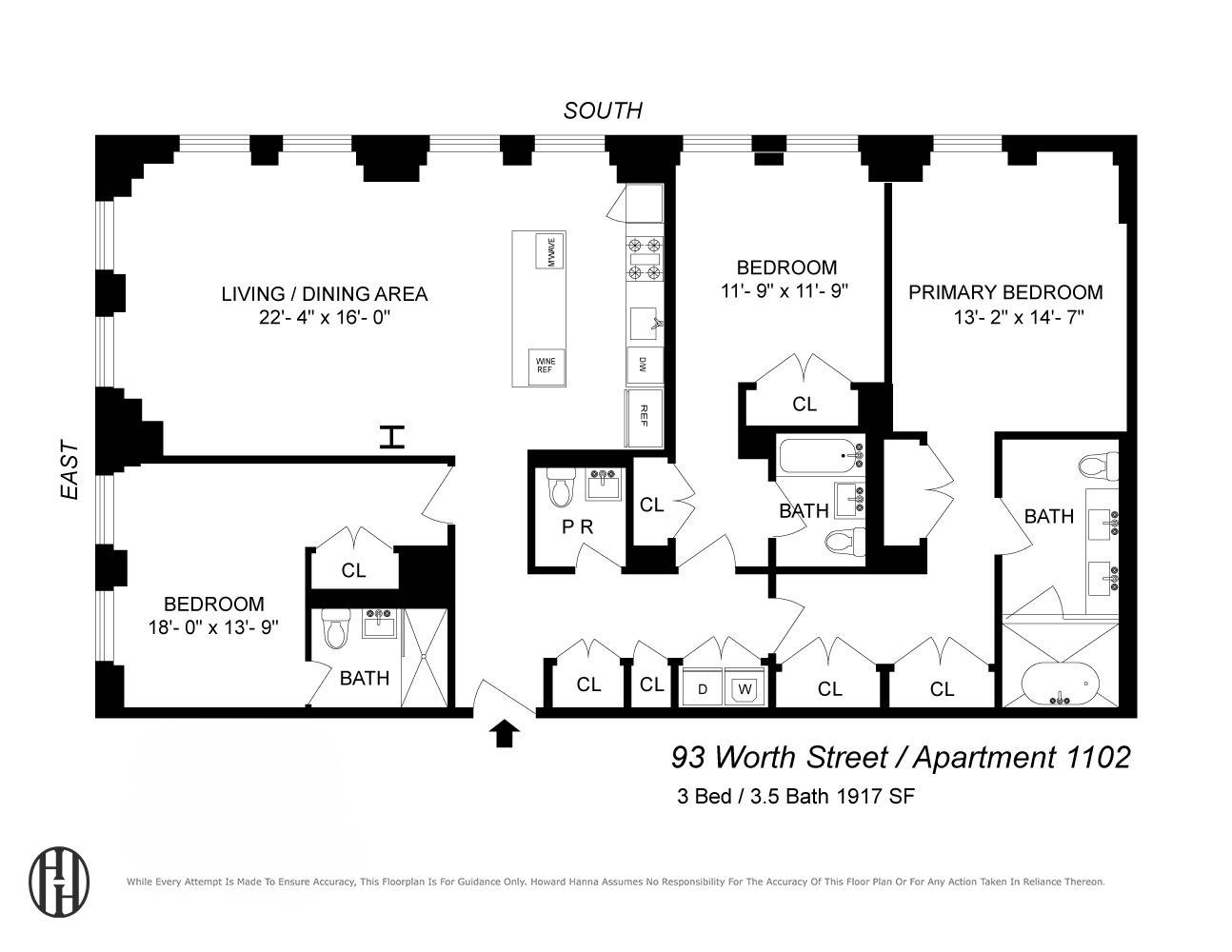 93 Worth Street 1102