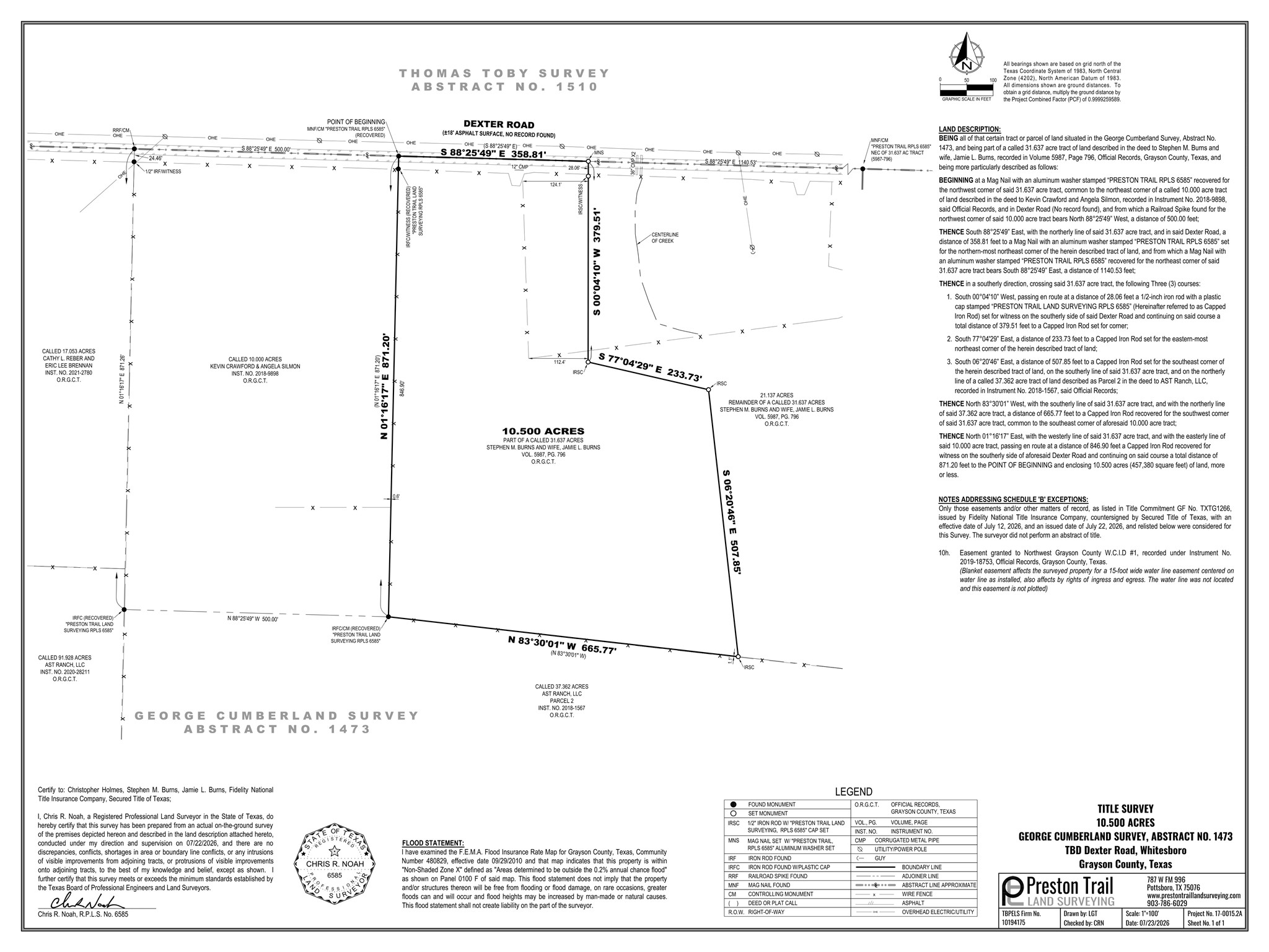 10.5 Dexter Road