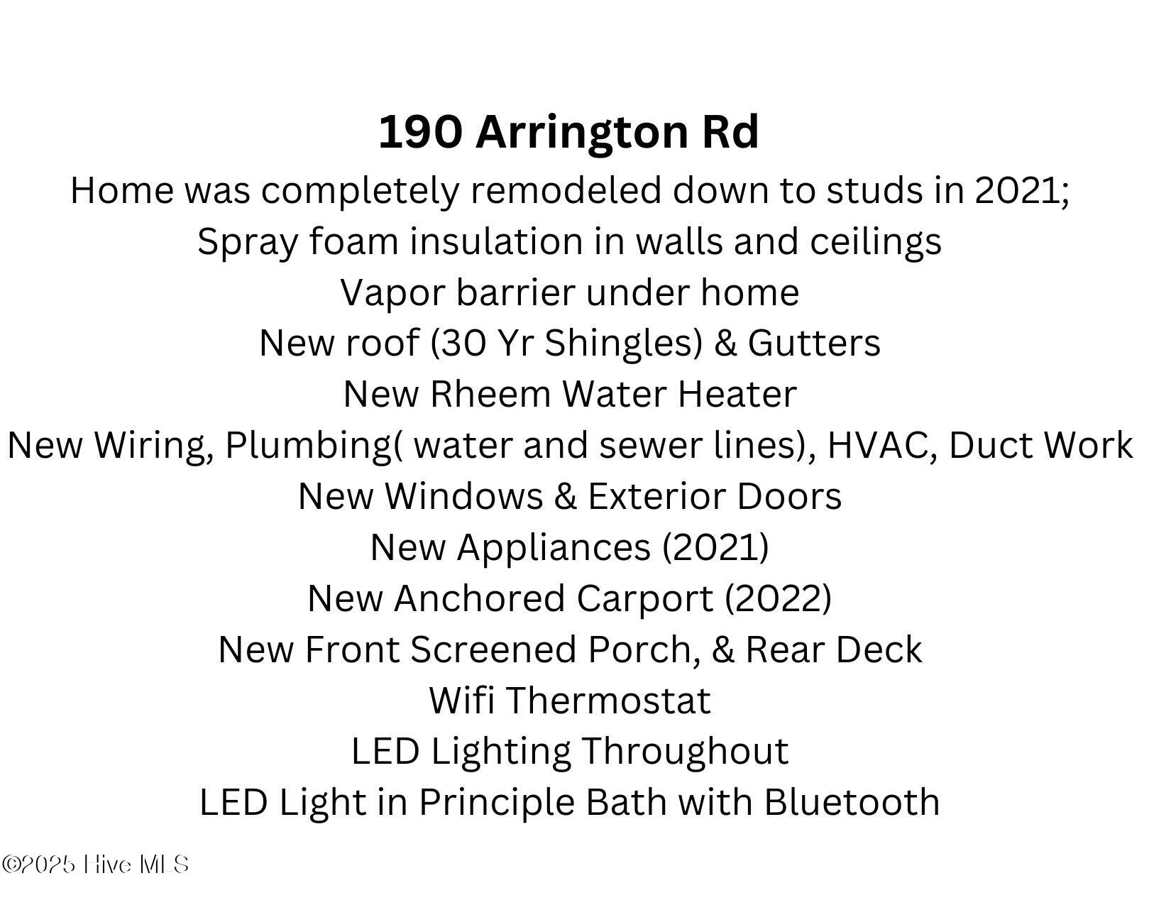 190 Arrington Road