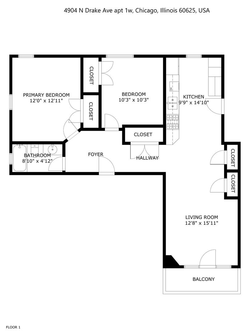 4904 N Drake Avenue Unit: 1W