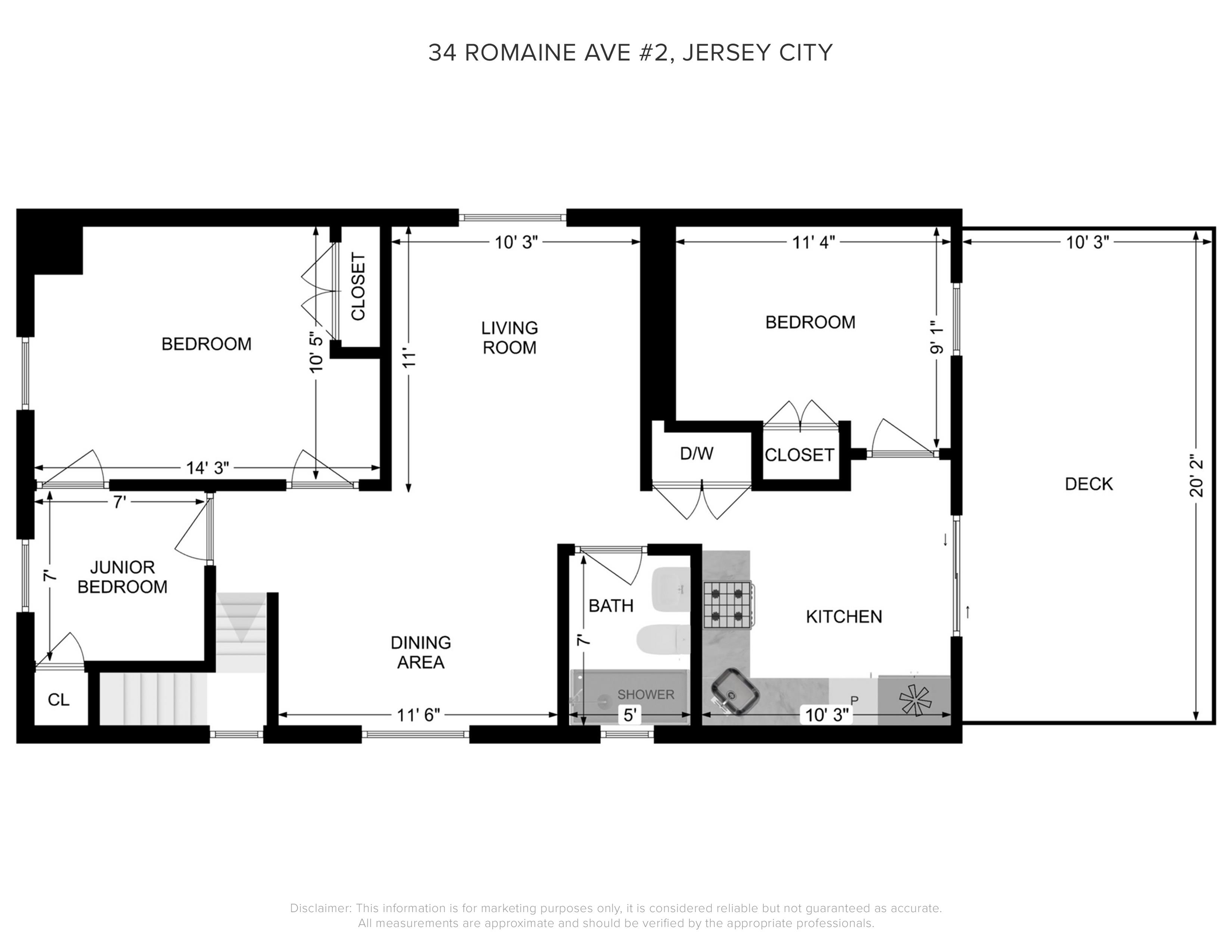 34 ROMAINE AVE Unit: 2
