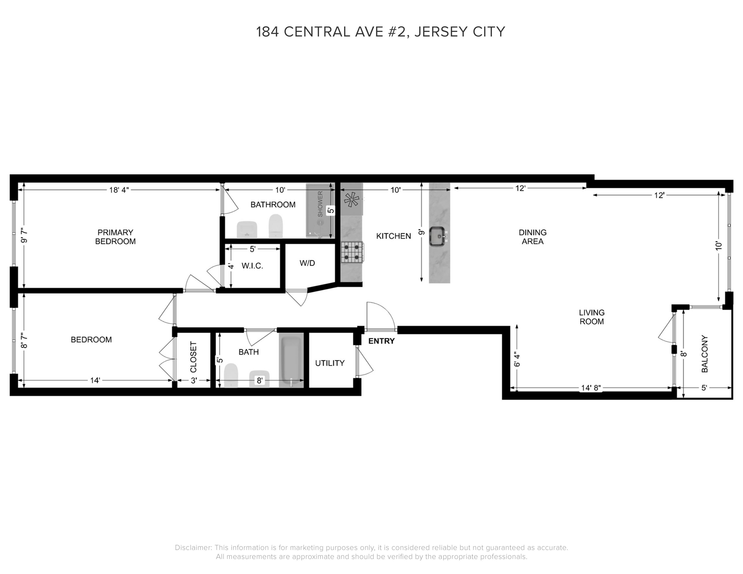 184 CENTRAL AVE Unit: 2