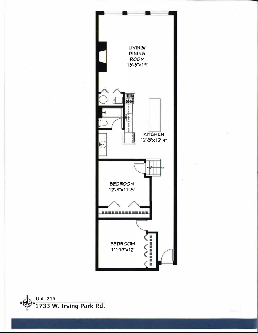 1733 W Irving Park Road Unit: 215