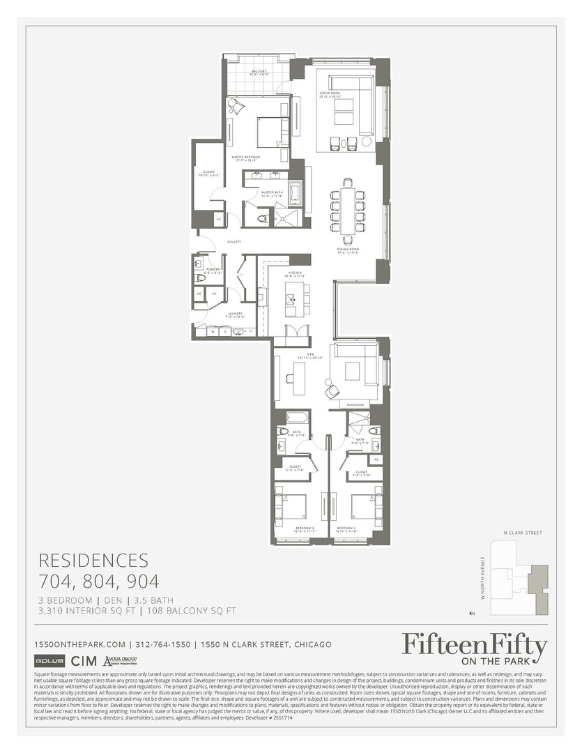 1550 N Clark Street Unit: 704