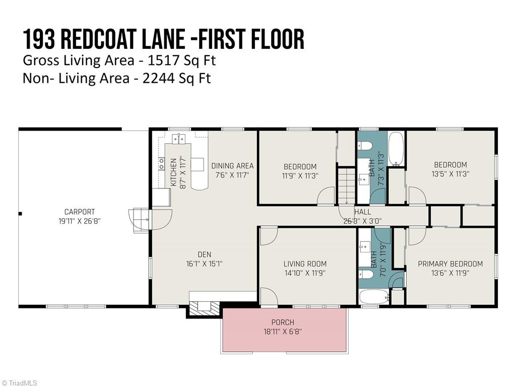 193 Redcoat Lane, Winston-Salem