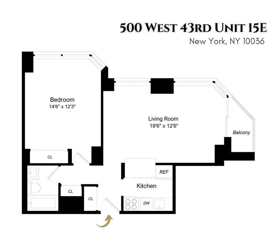 500 W 43rd Street Unit: 15E