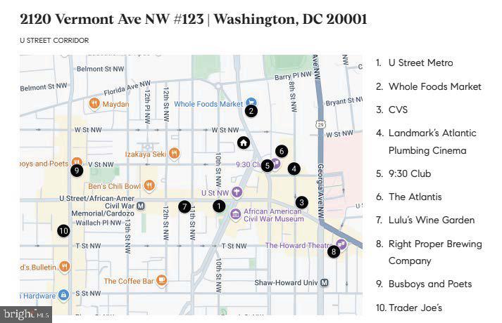 2120 VERMONT AVENUE NW Unit: 123