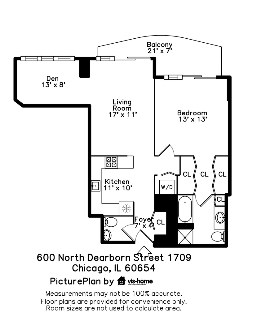 600 N DEARBORN Street Unit: 1709