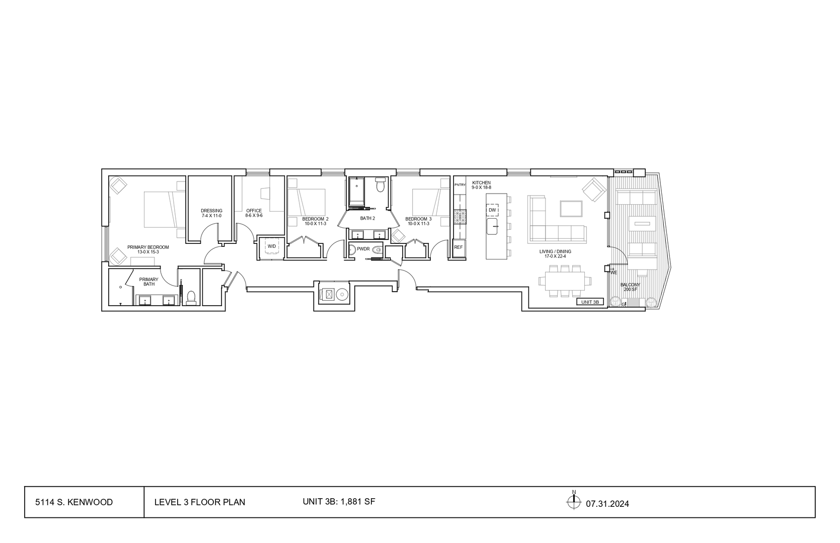 5114 S Kenwood Avenue Unit: 3B