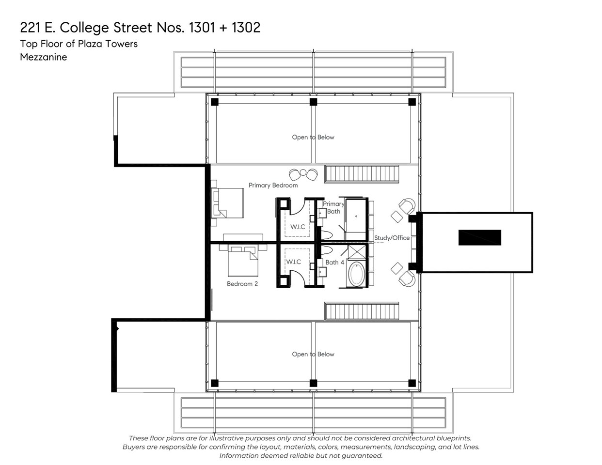 221 E College St Unit: Nos. 1301 +1302