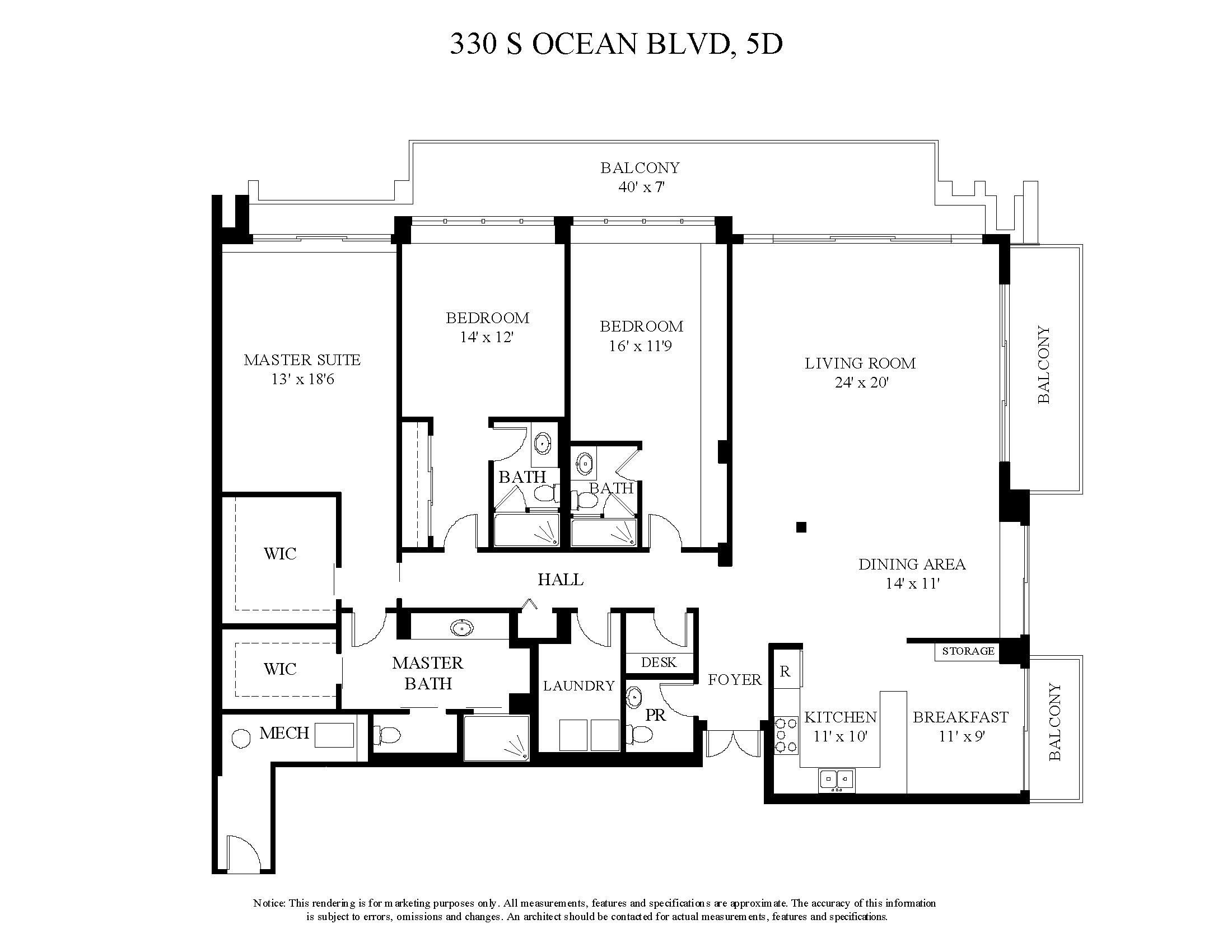 330 S Ocean Boulevard 5-D