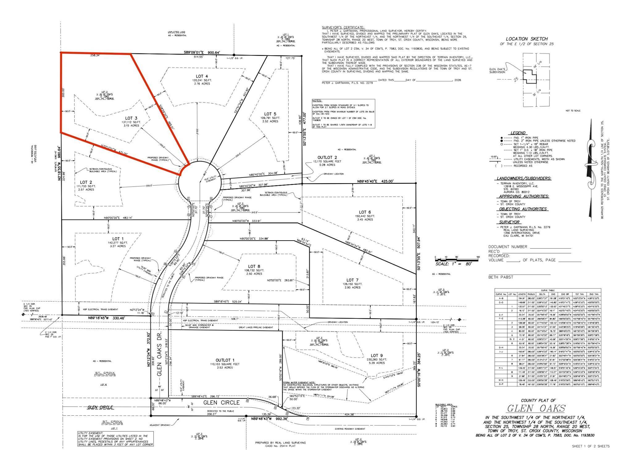 Lot 3 Glen Oaks Drive