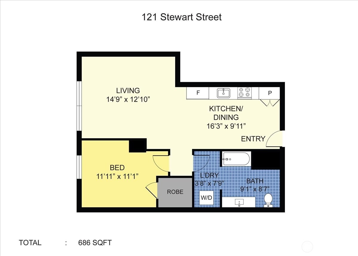 121 Stewart Street Unit: 2506