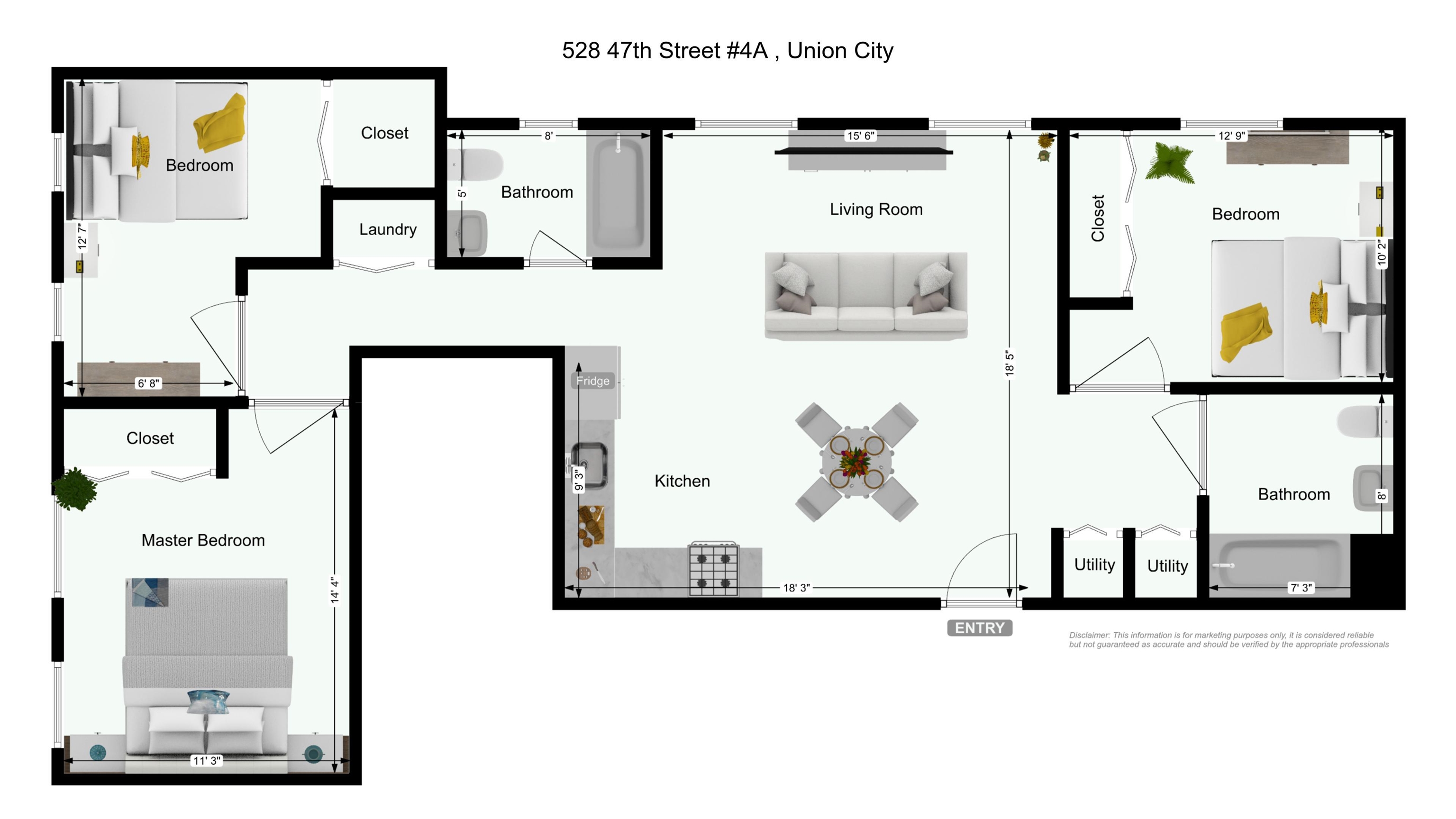 528 47TH ST Unit: 3A