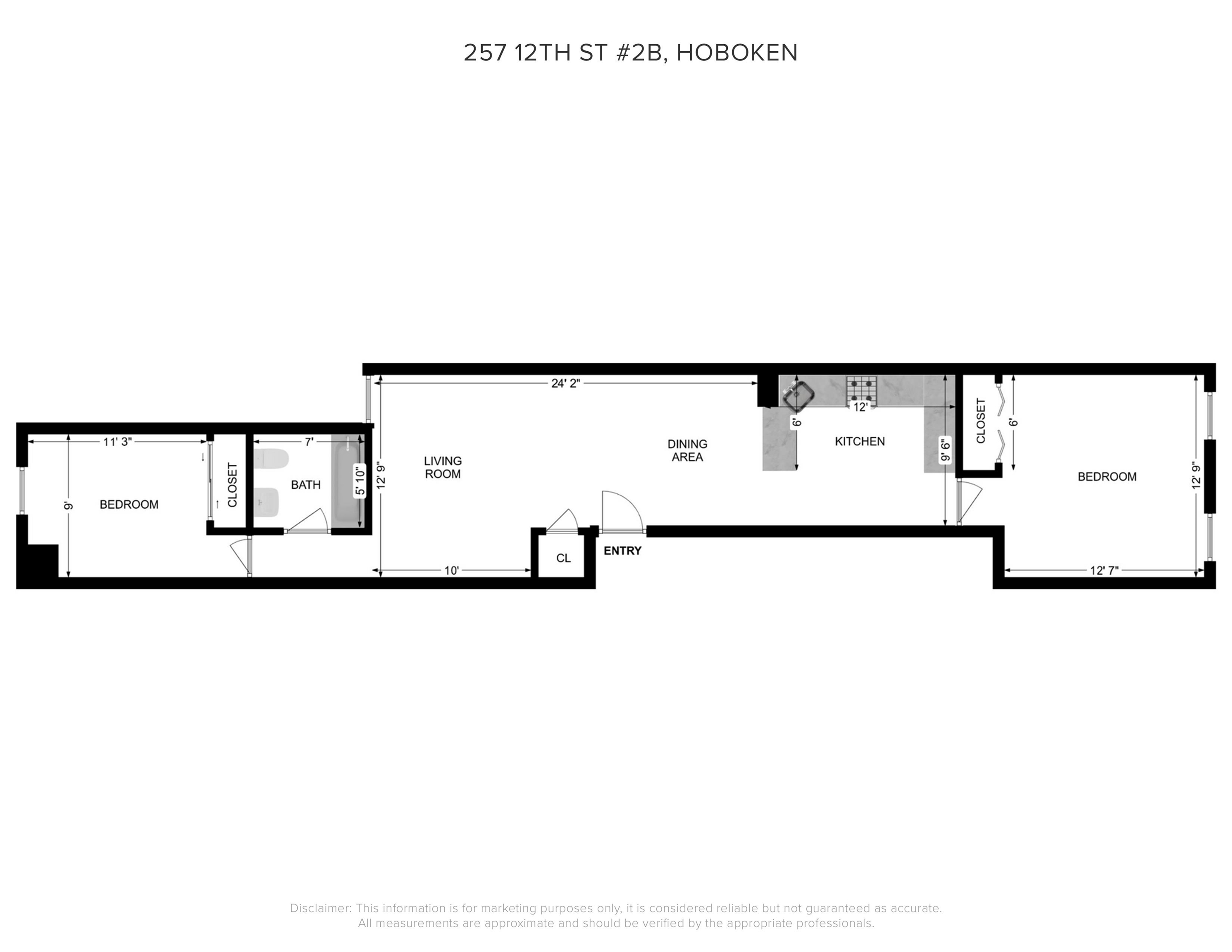 257 12TH ST Unit: 2B