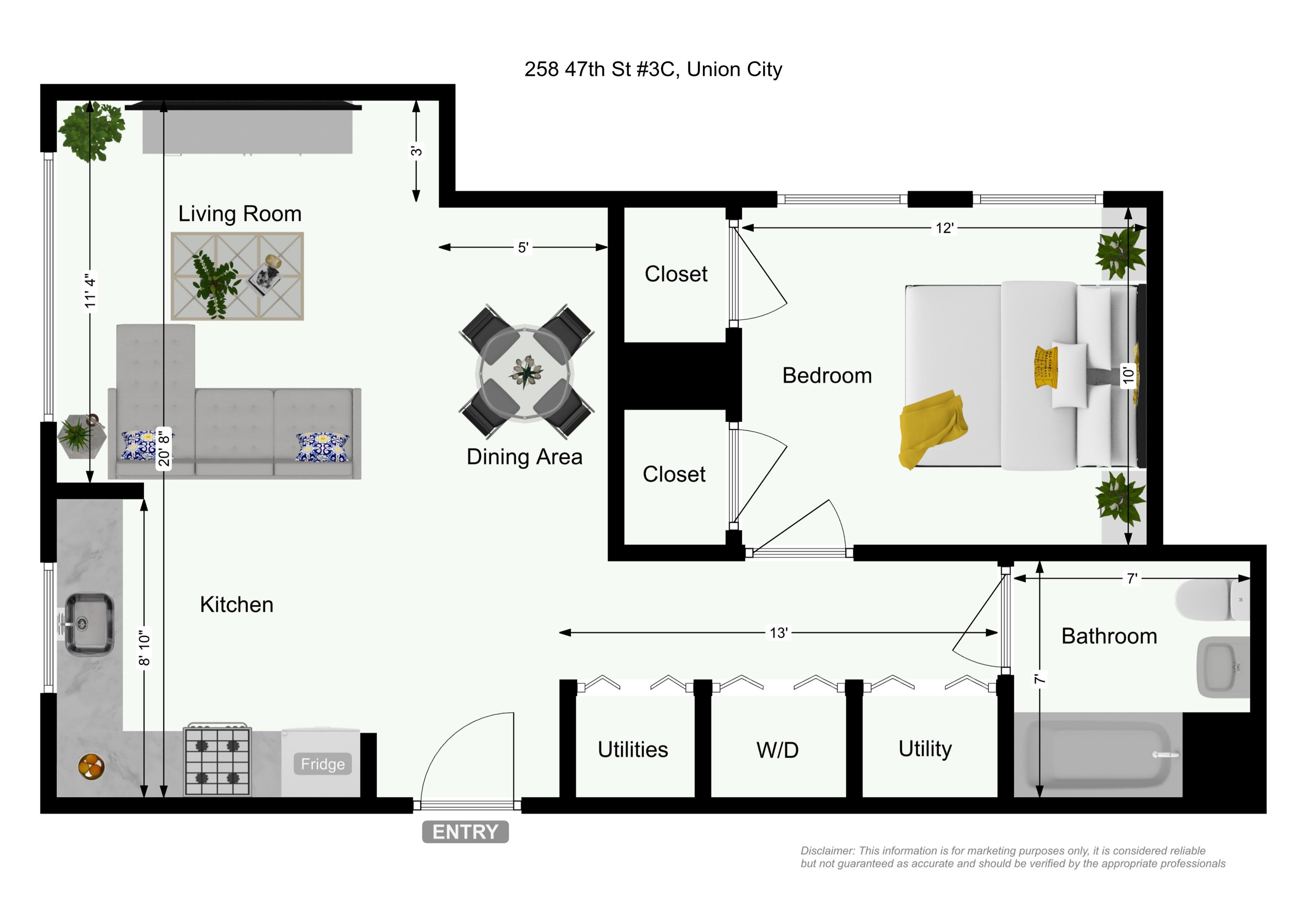528 47TH ST Unit: 3C