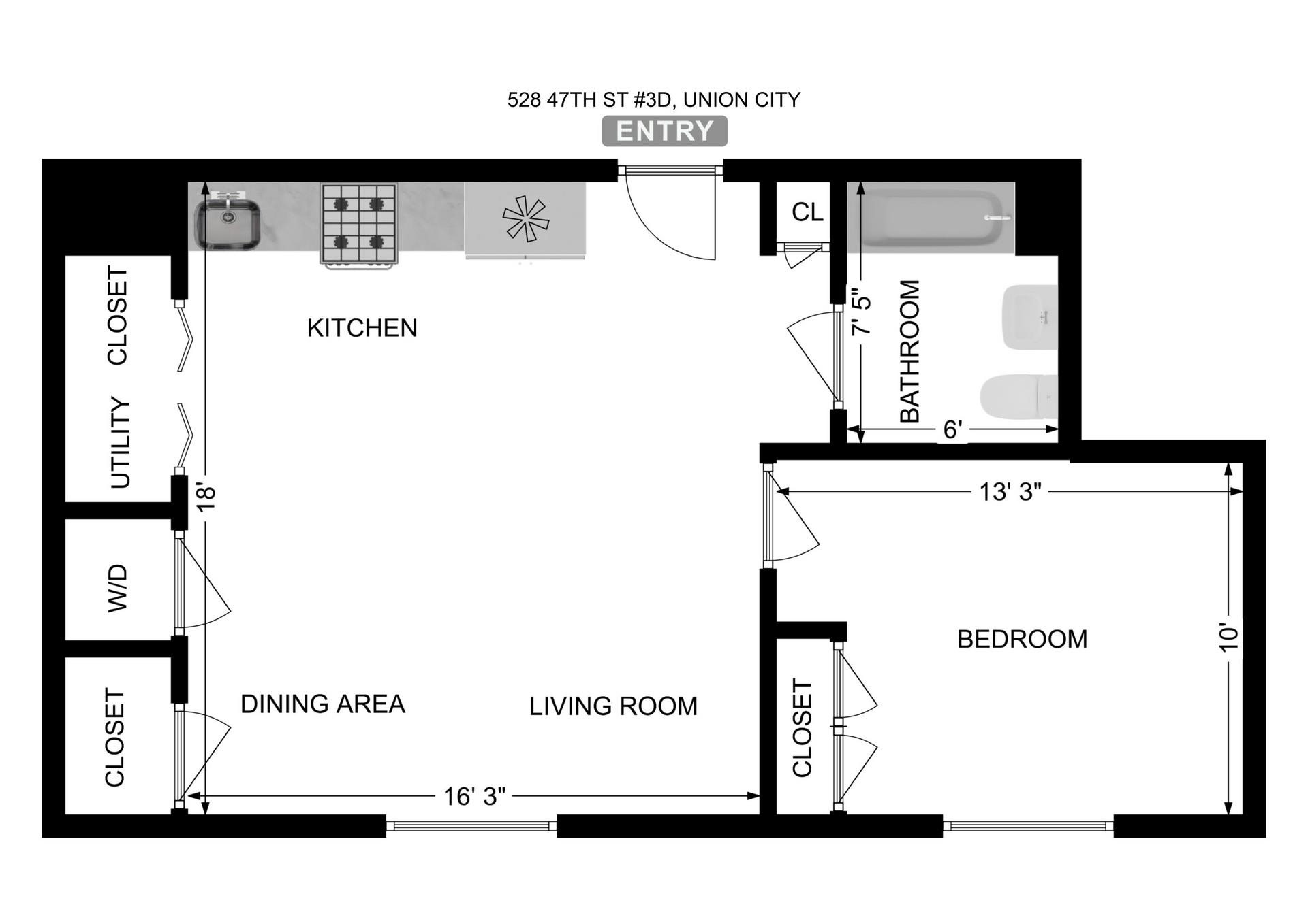 528 47TH ST Unit: 3D