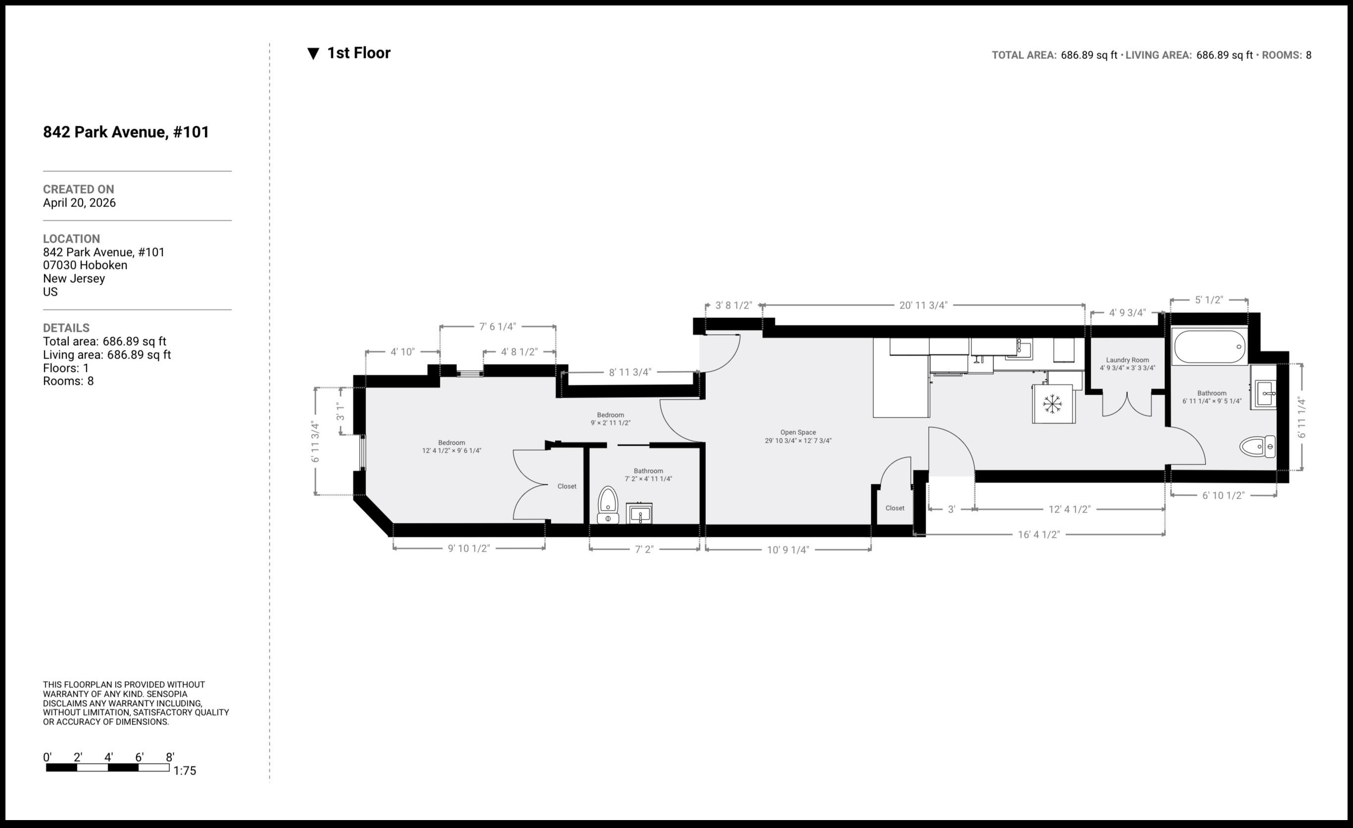 842 PARK AVE Unit: 101