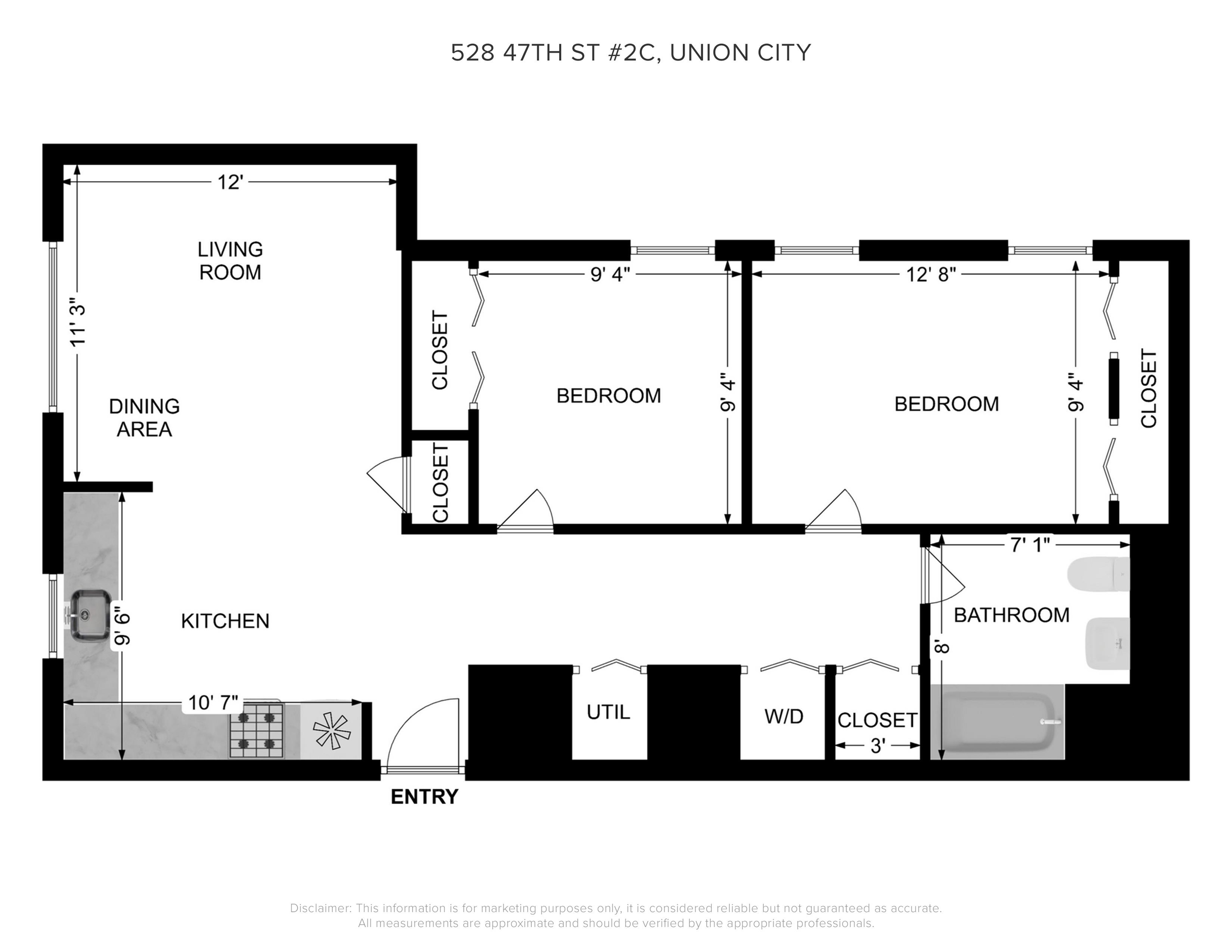 528 47TH ST Unit: 2C