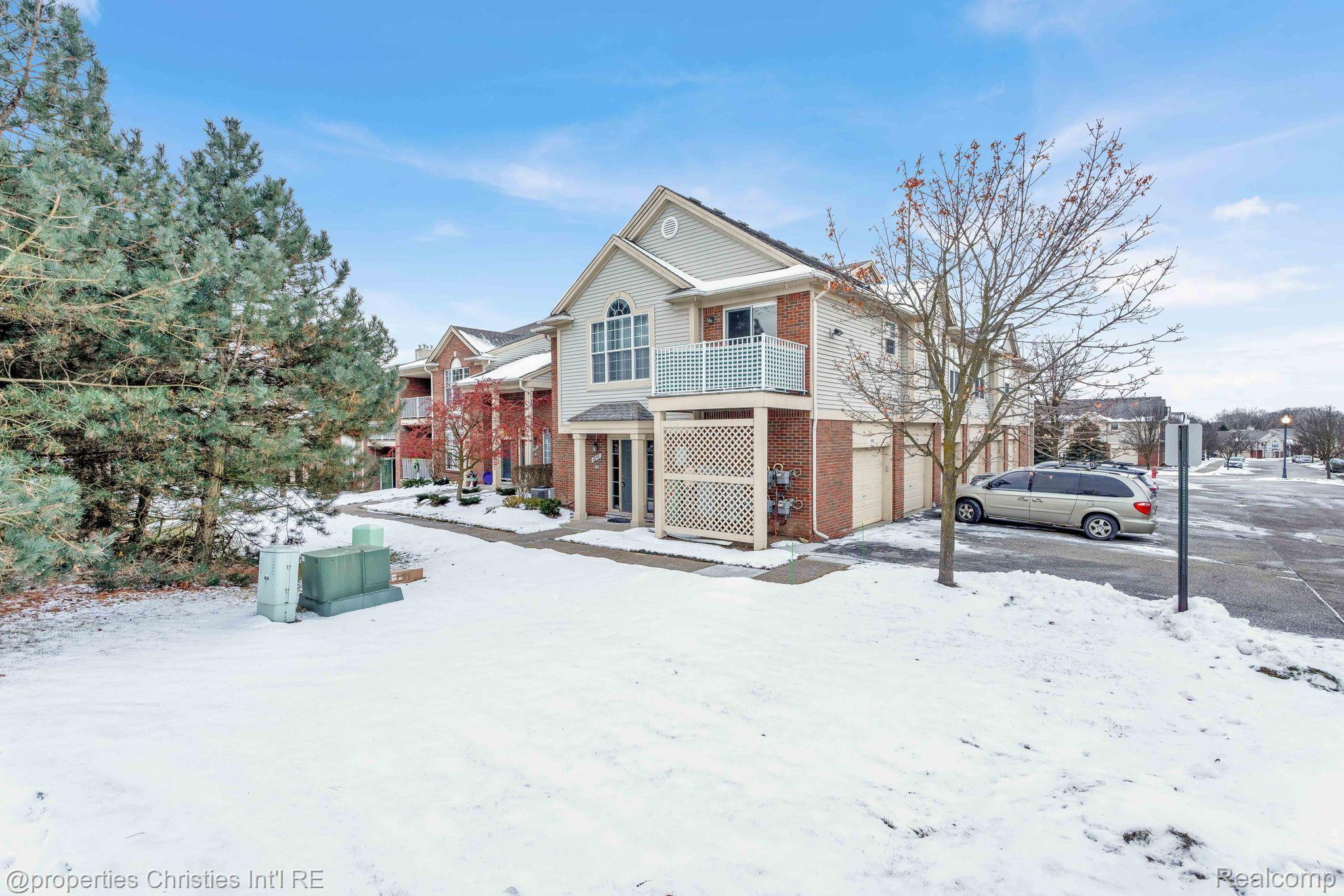 Front exterior in the 2-bedroom Ranch home for sale at 1858 Flagstone Circle #49, Rochester City, MI, listed by SK Group