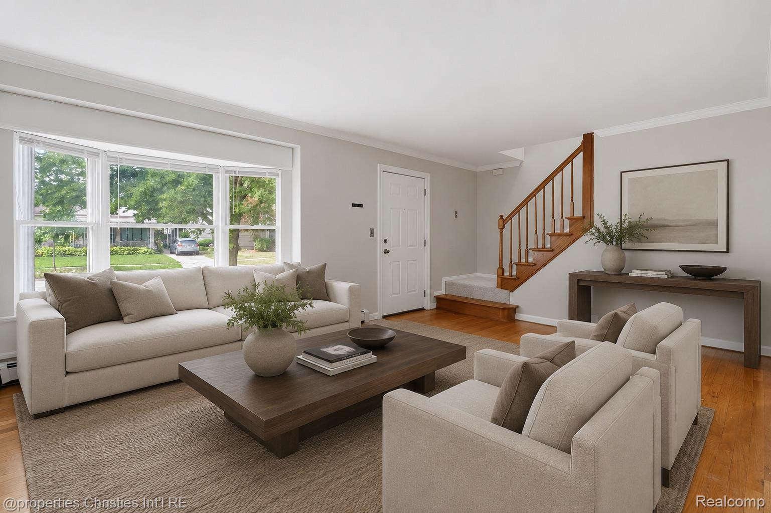 Living area in the 4-bedroom colonial home for sale at 2424 Dallas Avenue, Royal Oak, MI, listed by SK Group