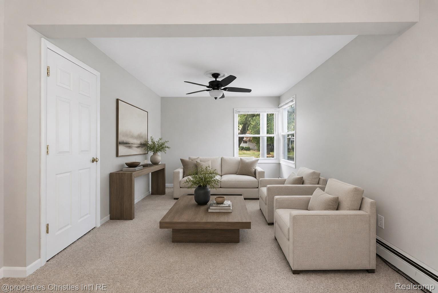 Living area in the 4-bedroom colonial home for sale at 2424 Dallas Avenue, Royal Oak, MI, listed by SK Group