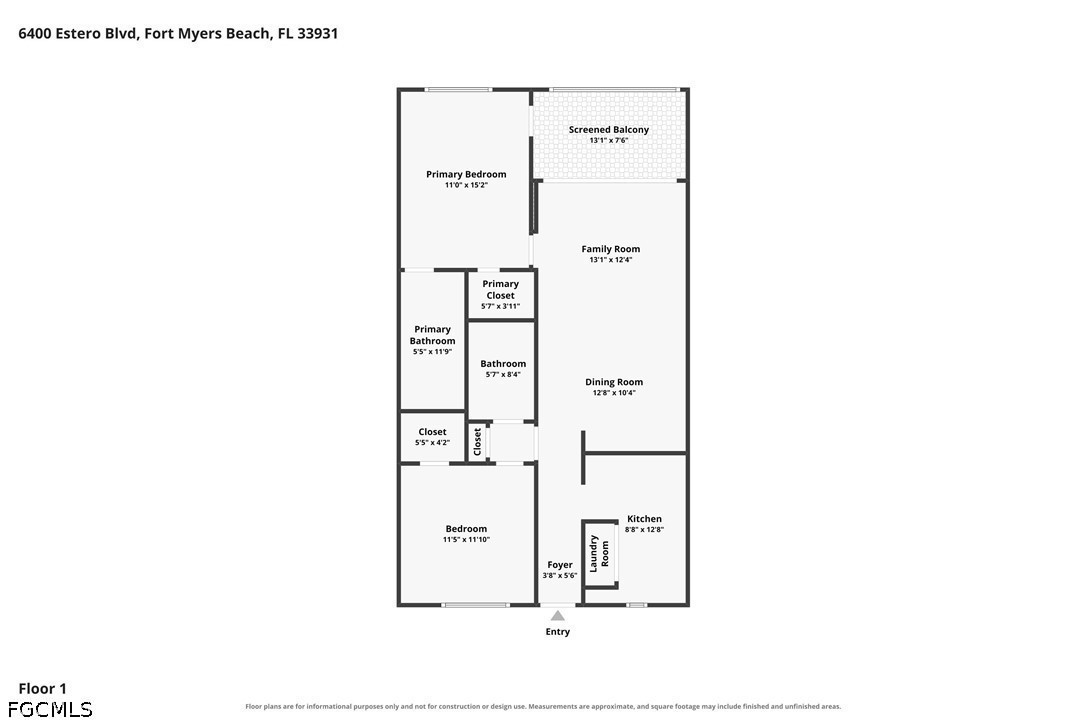6400 Estero BLVD 603