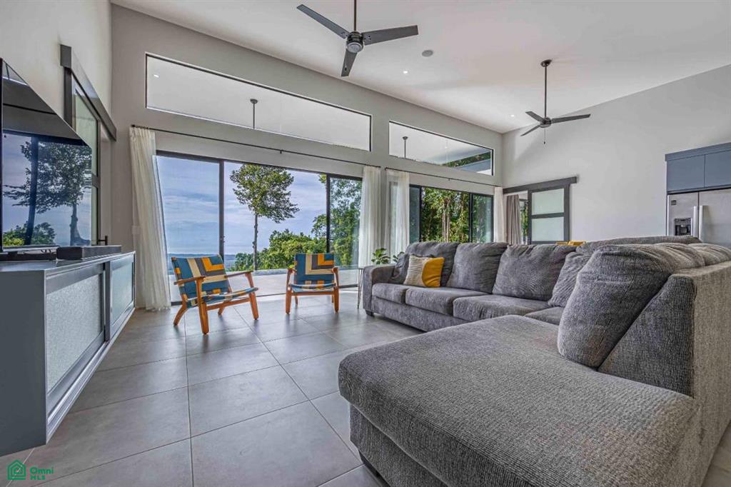 Coastal and Ocean Views Casa Los Delfines One Level Private and Modern Home, Dominical, Quepos, Puntarenas