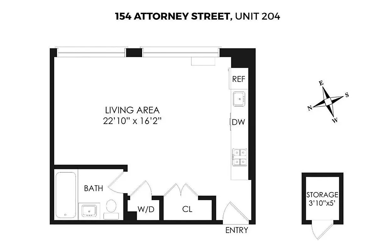 154 Attorney Street 204