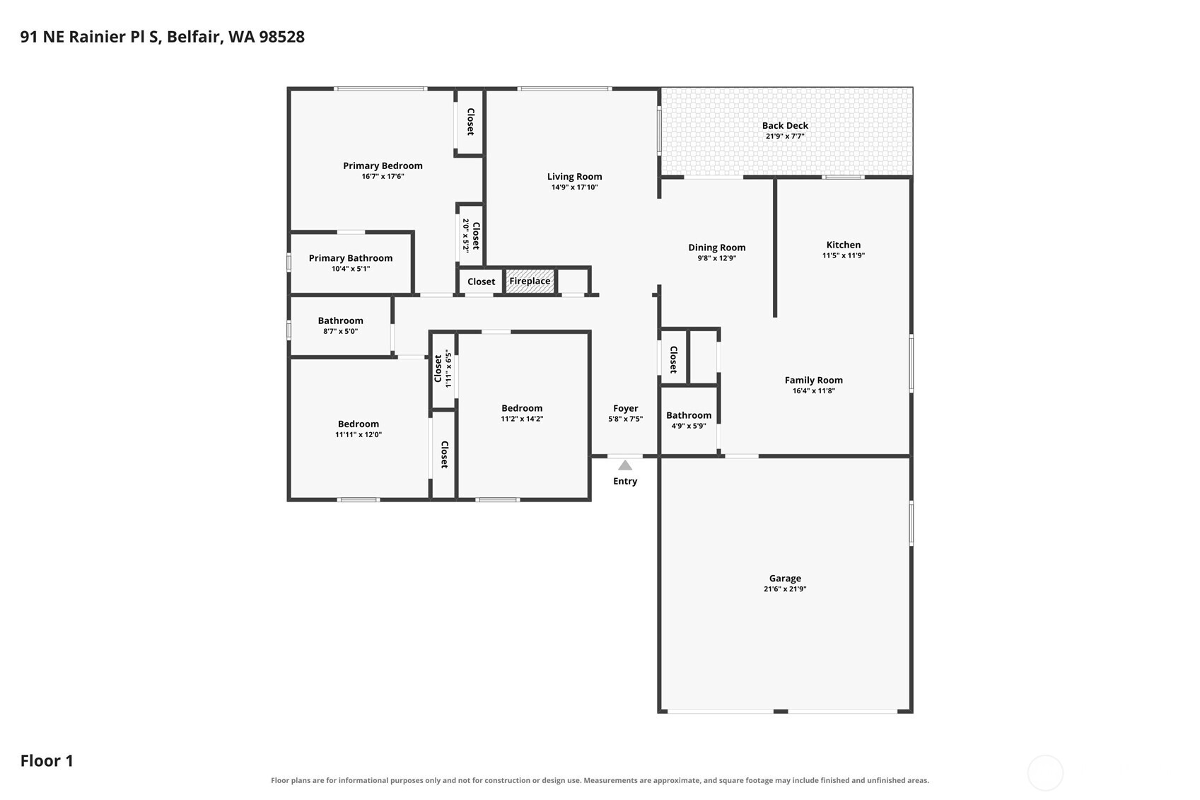 91 NE Rainier Place S