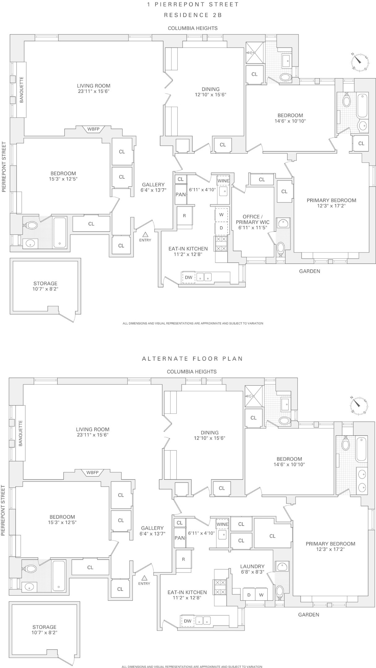 1 PIERREPONT Street 2B