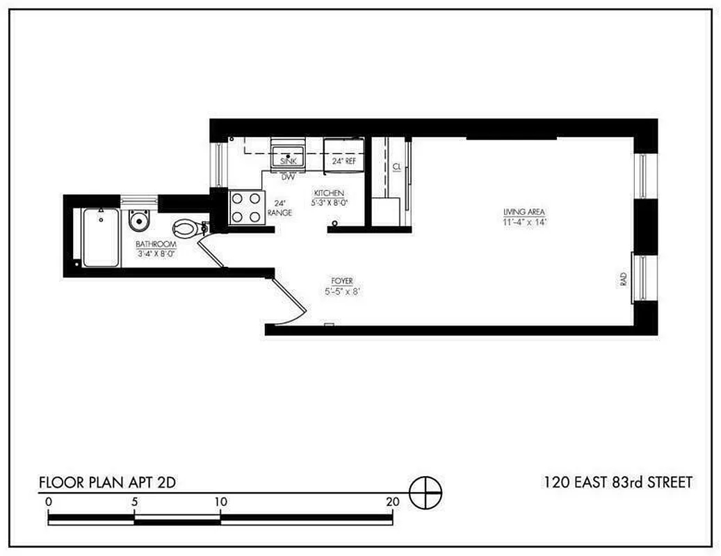 120 E 83rd Street 2D