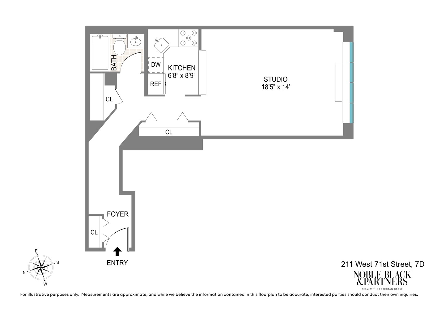 211 W 71ST Street 7D