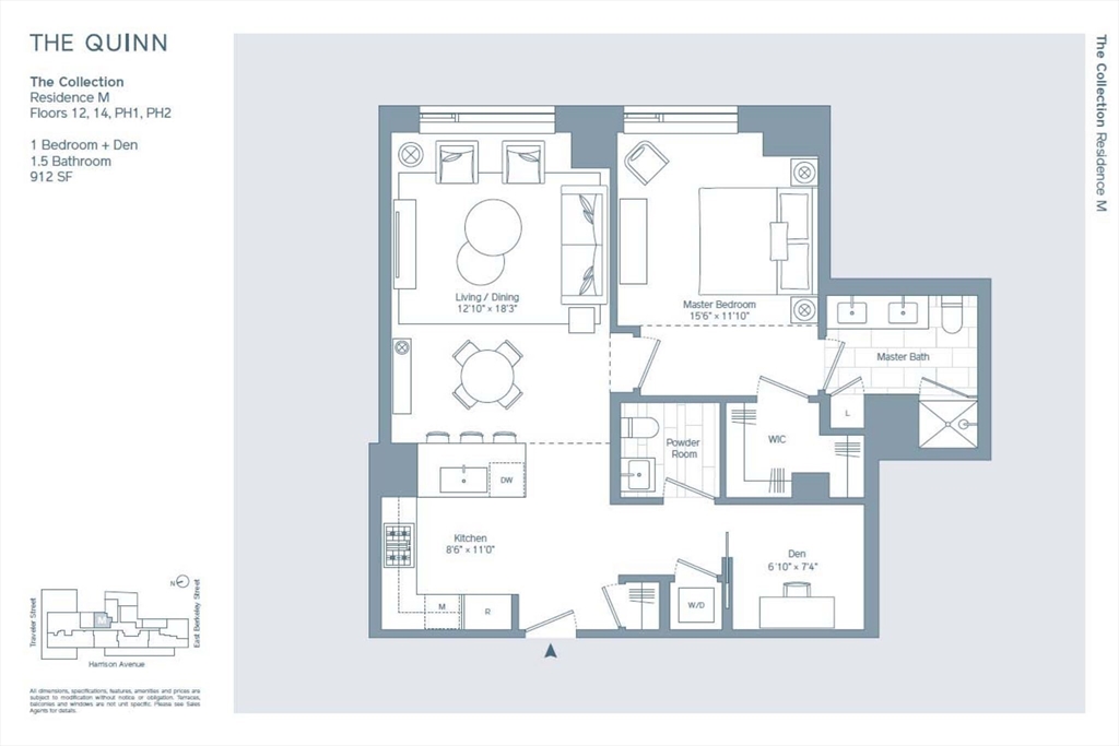 380 Harrison Ave Unit: PH2M